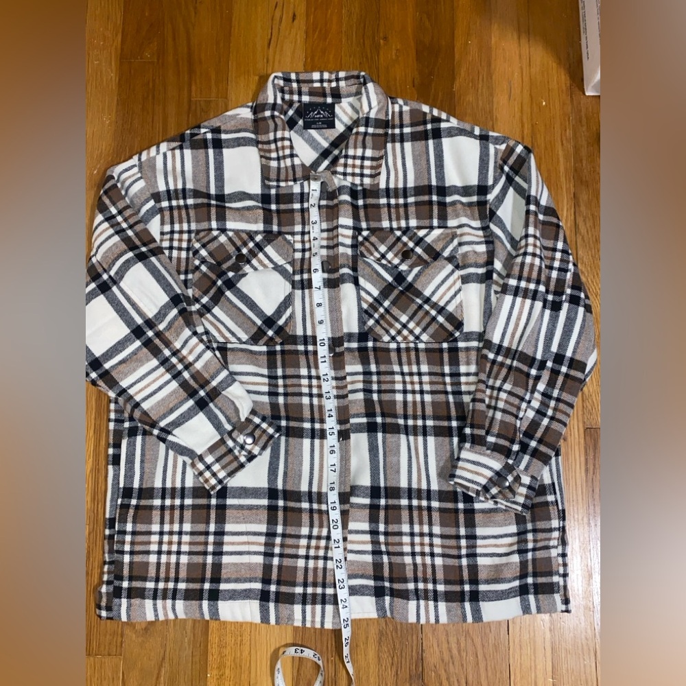 Plaid Button Down Shirt/Jacket